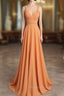 Classic Ruched V-Neck Jersey Sleeveless Bridesmaid Dresses