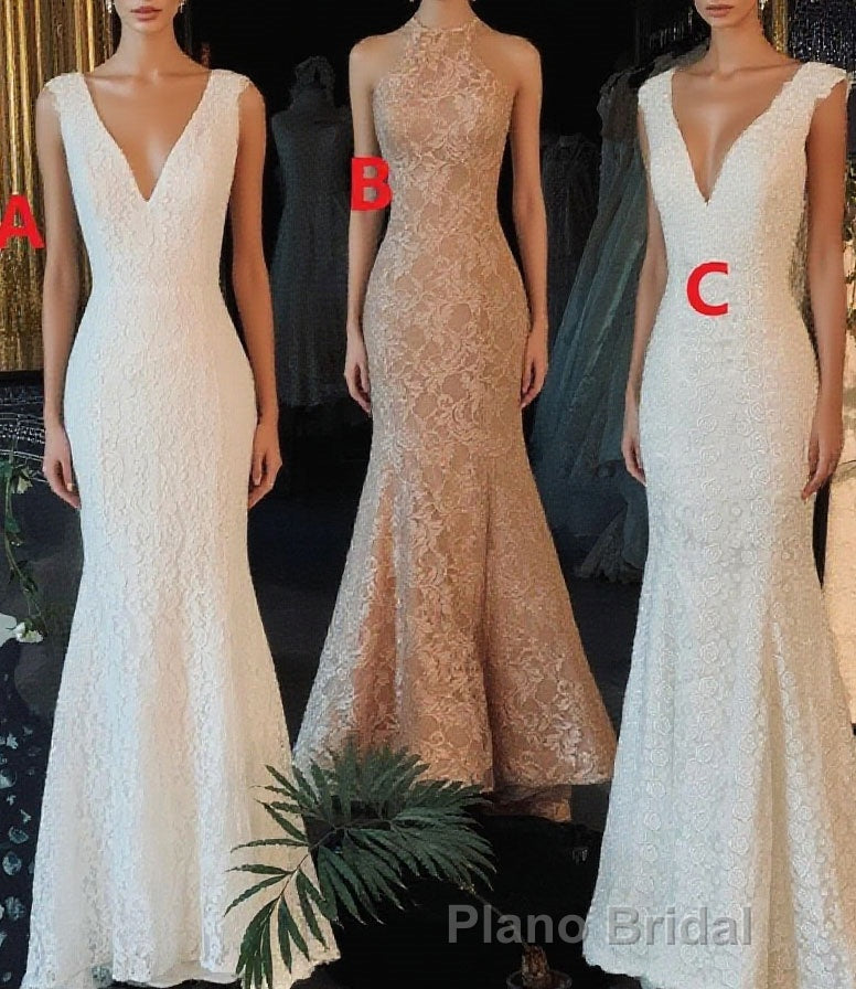 Classic Vintage Lace Floor Length Mermaid Wedding Dresses Main image