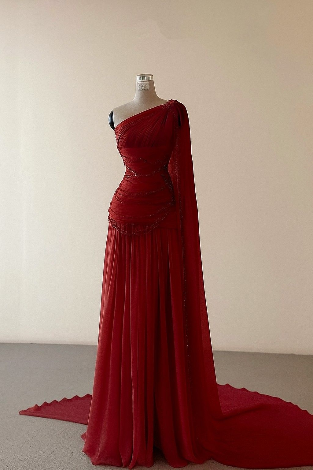 Classy A Line One Shoulder Pink Chiffon Formal Evening Gown Formal Prom Dresses