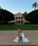 Classy A Line Strapless White Chiffon Long Formal Evening Dresses Formal Prom Dresses