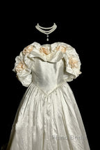 Classy Ball Gown Off The Shoulder Lace Ivory Long Wedding Dresses Bridal Dresses