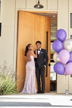 Classy Mermaid Sweetheart Lilac Sequin Slit Long Formal Evening Dresses Formal Prom Dresses