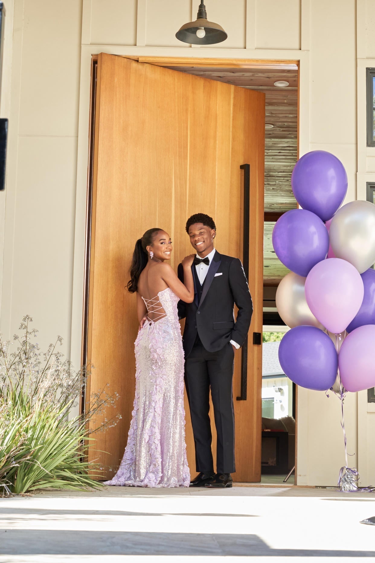 Classy Mermaid Sweetheart Lilac Sequin Slit Long Formal Evening Dresses Formal Prom Dresses