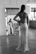 Classy Mermaid Sweetheart Lilac Sequin Slit Long Formal Evening Dresses Formal Prom Dresses