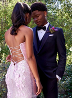 Classy Mermaid Sweetheart Lilac Sequin Slit Long Formal Evening Dresses Formal Prom Dresses
