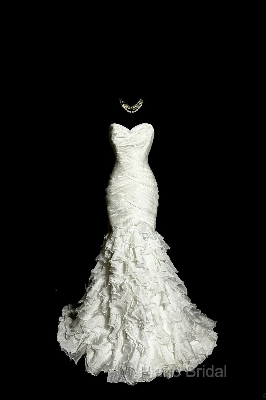 Classy Mermaid Sweetheart Tulle Ivory Long Wedding Dresses Bridal Dresses