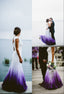 Colored Wedding Dresses, Purple And White Wedding Dresses, Ombre Wedding Dresses Formal Prom Dresses