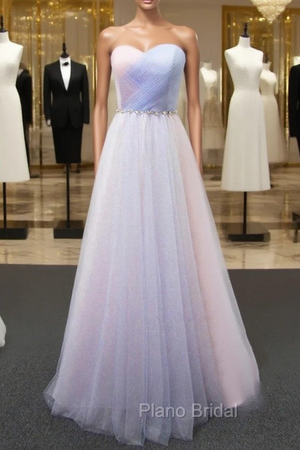 Colorful Tulle Pleats Sweetheart Bridesmaid Dresses Main image