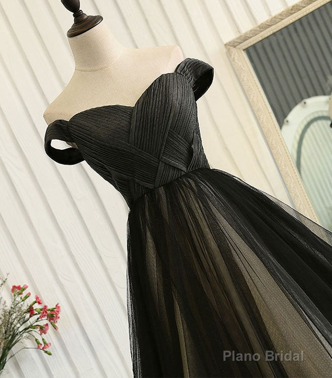 Custom Made  Tulle  Off Shoulder Long Prom Dress, Evening Dress Secondary image