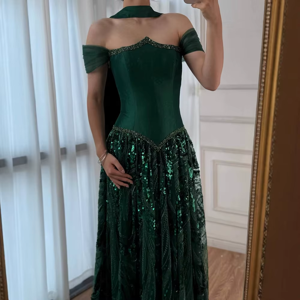 Customized Special Occasion Dresses Long Sequins Formal Prom Dresses Luxury Dresses Sharon Happy Formal Evening Dresses