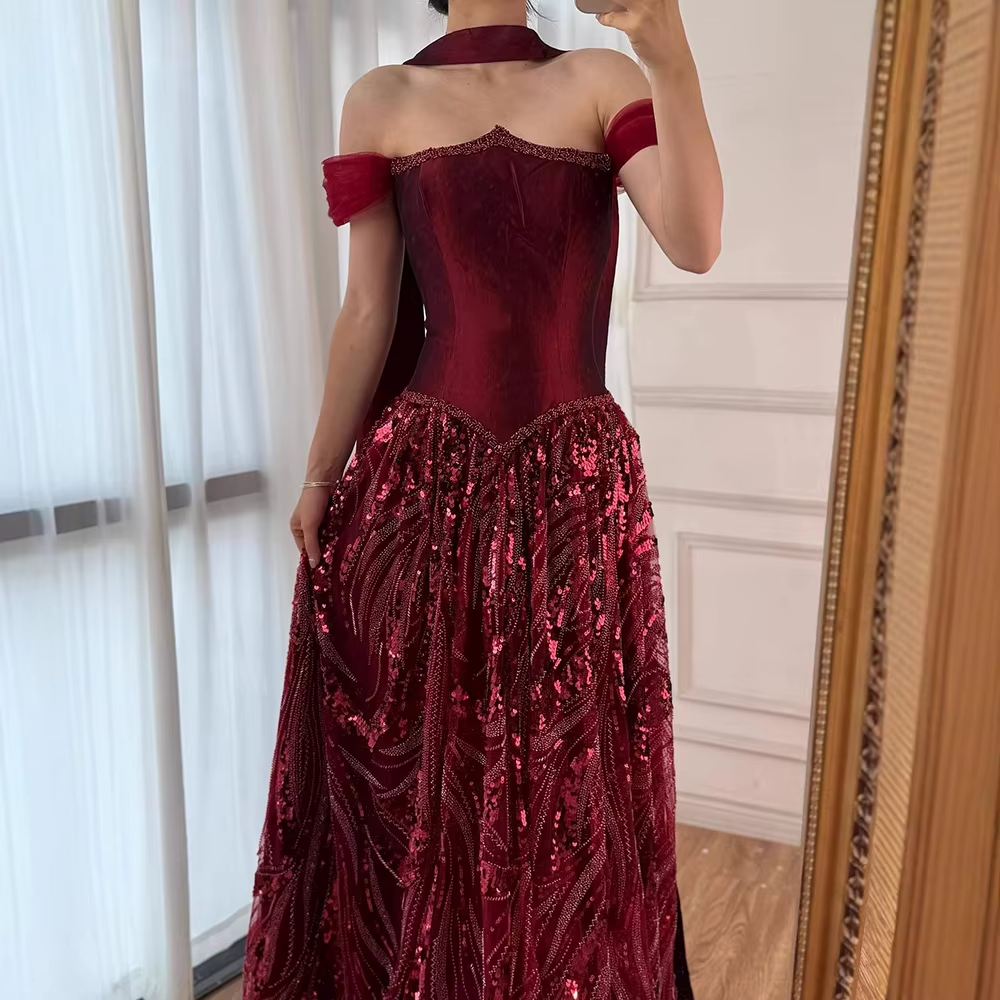 Customized Special Occasion Dresses Long Sequins Formal Prom Dresses Luxury Dresses Sharon Happy Formal Evening Dresses
