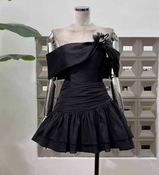 Cute A Line Off The Shoulder White Chiffon Summer Homecoming Dresses Hoco Dresses Mini 16Th Birthday Outfit Cocktail Dresses