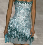 Cute A Line Spaghetti Straps Blue Sequin Mini Short Formal 8Th Grade Homecoming Dresses Summer Middle School Hoco Dresses Homecoming Outfits 20Th Birthday Outfit