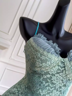 Cute A Line Spaghetti Straps Lace Birthday Outfit Homecoming Dresses