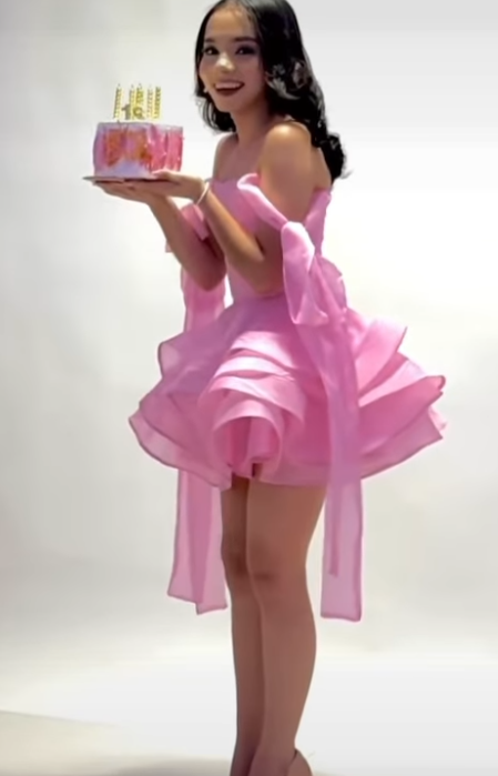 Cute Ball Gown Off The Shoulder Pink Chiffon Mini Short Formal 8Th Grade Homecoming Dresses Summer Middle School Hoco Dresses Homecoming Outfits Birthday Outfit
