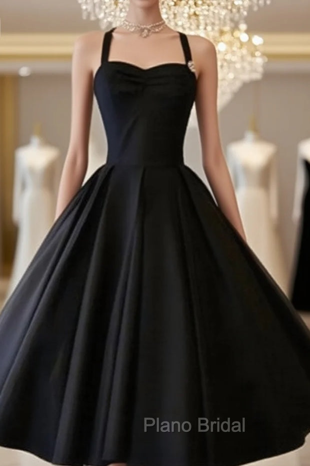 Cute Black Retro Short Formal Prom Gown, Retro Formal Prom Dresses