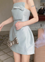 Cute Green Bandeau Waist Mini 17Th Birthday Homecoming Dresses