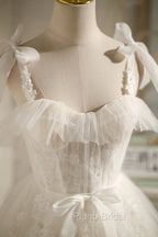 Cute Lace Short Formal Prom Dresses, A-Line Homecoming Party Dresses