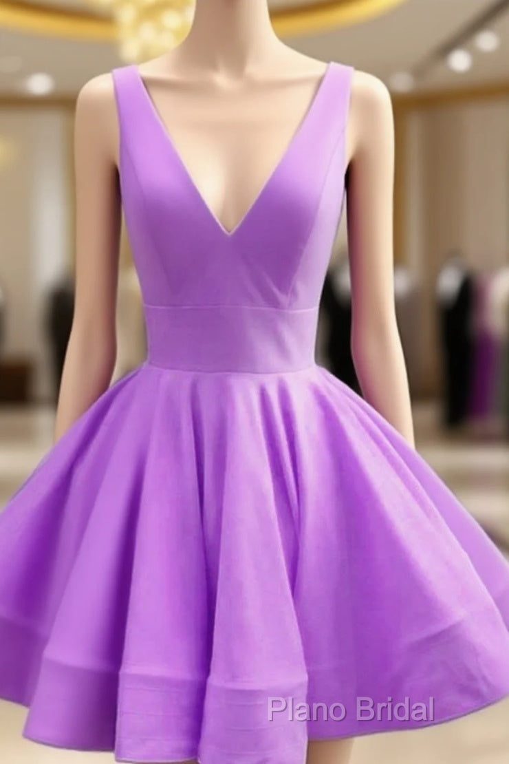 Cute Lavender Homecoming Dresses Main image
