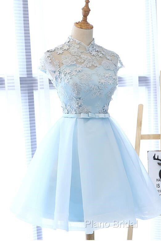 Cute Light Blue Homecoming Dresses For Sale, Lovely Tulle Formal Dresses, Party Dresses Secondary image