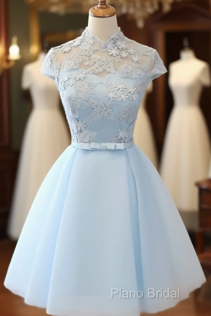 Cute Light Blue Homecoming Dresses For Sale, Lovely Tulle Formal Dresses, Party Dresses Main image
