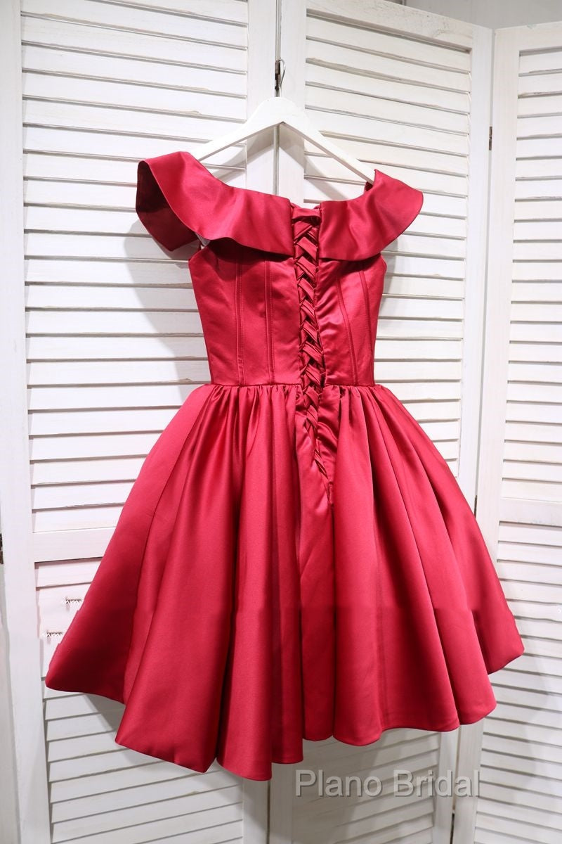 Cute Off The Shoulder Homecoming Dresses Secondary image