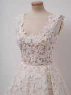 Cute Short Lace Formal Prom Dresses, Short Lace Graduation Homecoming Dresses