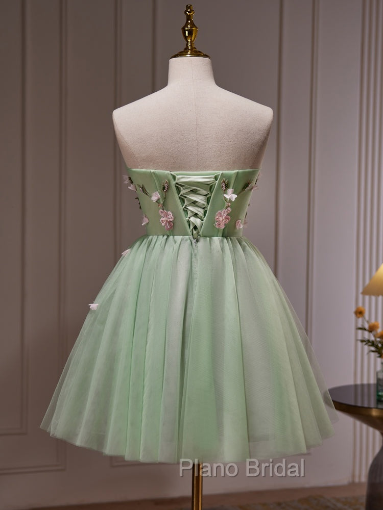 Cute Sweetheart Tulle Short Party Dresses, Cute Homecoming Dresses Formal Dresses