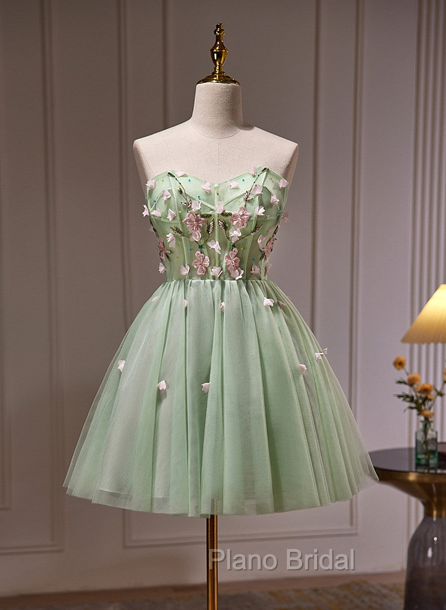 Cute Sweetheart Tulle Short Party Dresses, Cute Homecoming Dresses Formal Dresses Secondary image