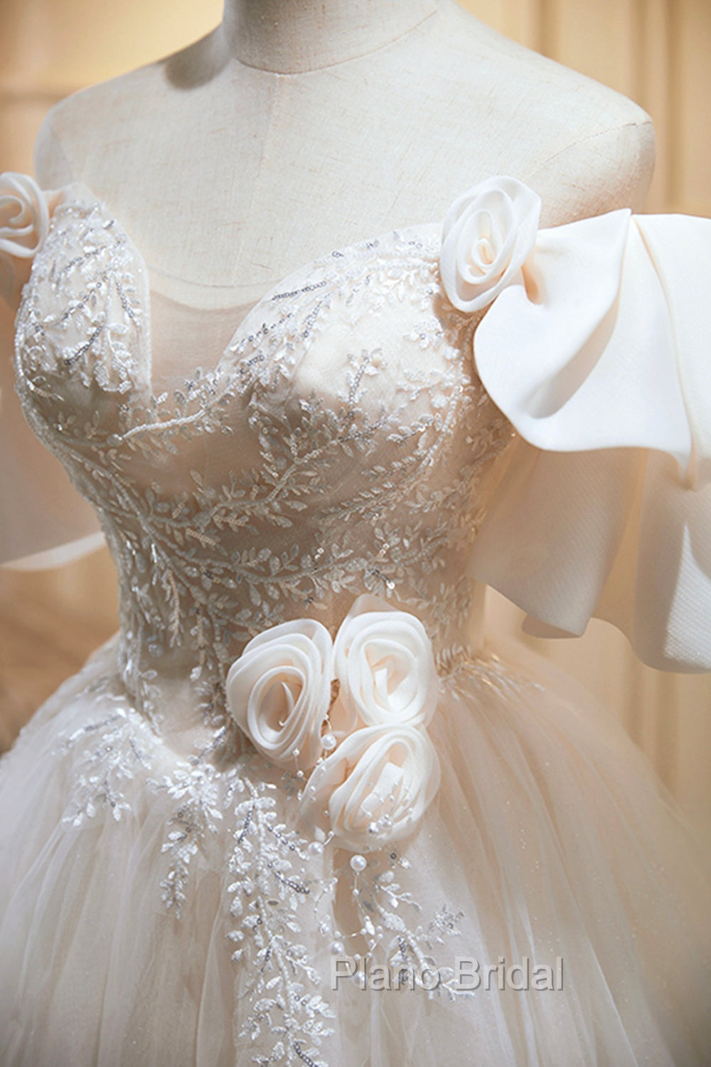 Cute Tulle Lace Homecoming Dresses, Off Shoulder Short Formal Prom Dresses Secondary image