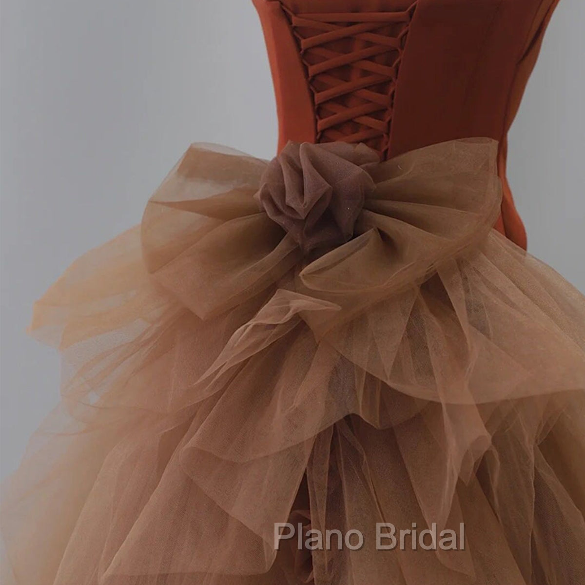 Dark Coffee Long Formal Prom Dresses, Dark Coffee Long Formal Graduation Dresses