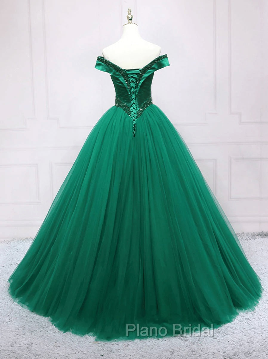 Dark Green Princess Long Formal Dresses Green Party Dresses Sweet 16 Dresses Formal Prom Dresses shops