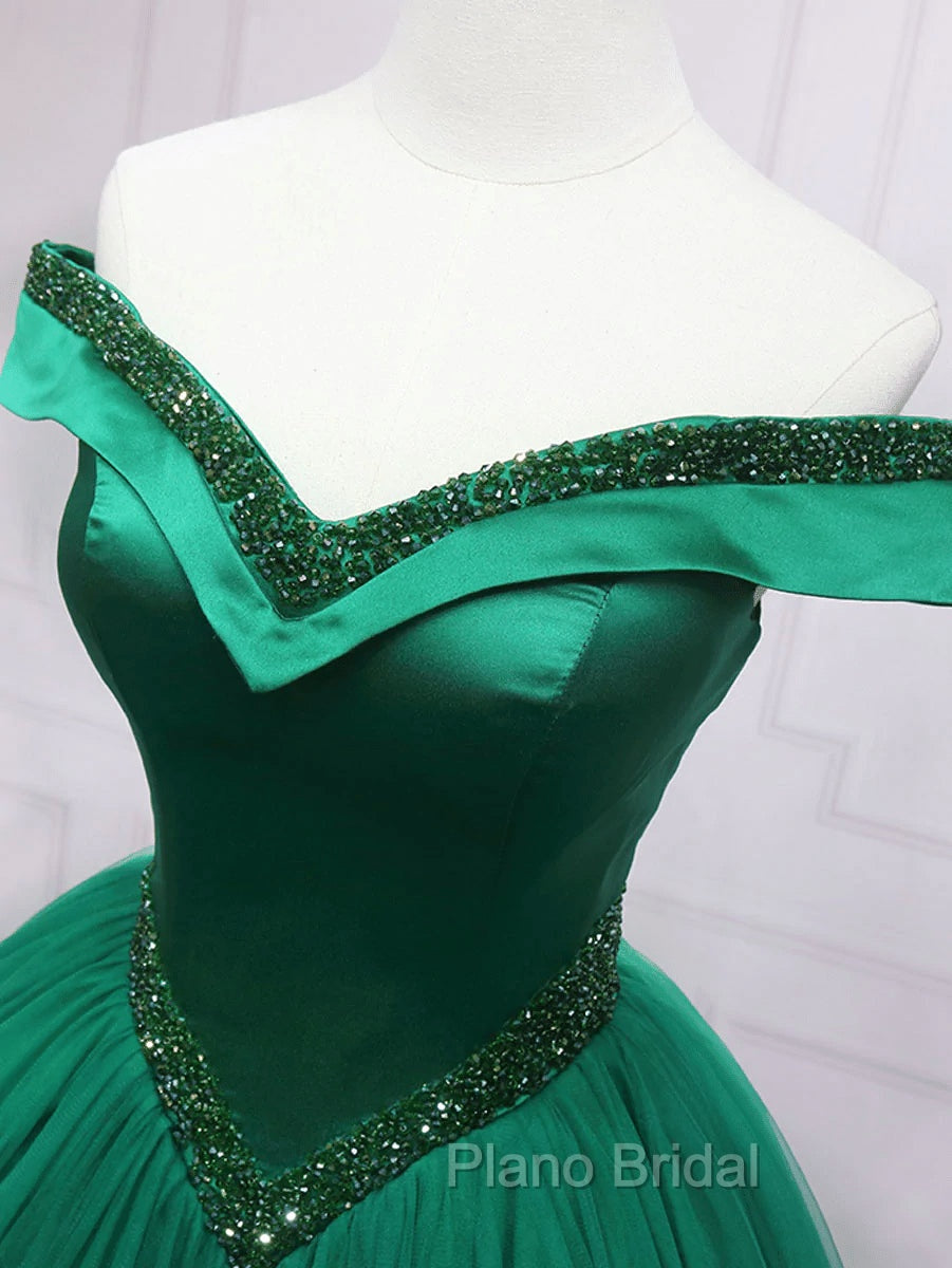 Dark Green Princess Long Formal Dresses Green Party Dresses Sweet 16 Dresses Formal Prom Dresses shops
