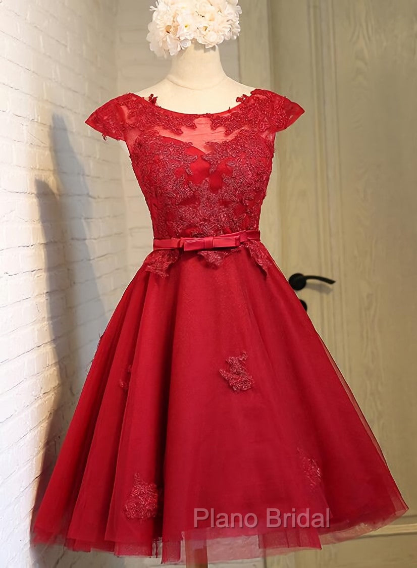 Dark Red New Homecoming Dresses , Charming Short Formal Dresses Main image