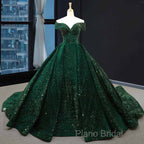 Deep Green Long Quinceanera Dresses Sweet 16 Formal Prom Dresses Pageant Dresses