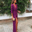 Deep V Neck Long Formal Prom Dresses With Split