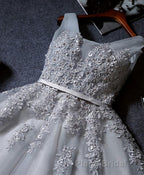 Cute A Line Tulle Lace Short Formal Prom Dresses, Homecoming Dresses