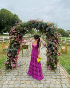 Elegant A Line Long Tiered Chiffon Formal Prom Dresses 22Th Birthday Outfits