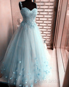 Elegant Appliques Princes Formal Prom Dresses Sweetheart Ball Gown