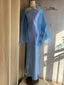 Elegant Blue Halter Neck Mermaid Satin Long Formal Prom Dresses
