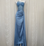 Elegant Blue Mermaid One-Shoulder Sequin Beaded Long Formal Prom Dresses