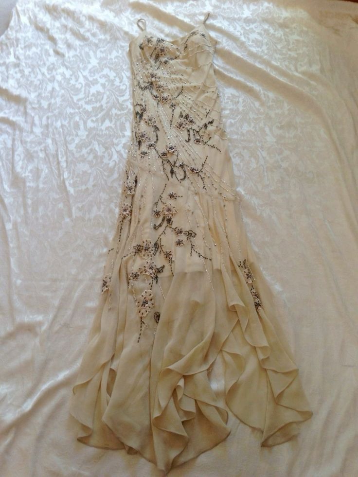 Elegant Champagne Straps Vintage Party Dresses, Formal Evening Dresses