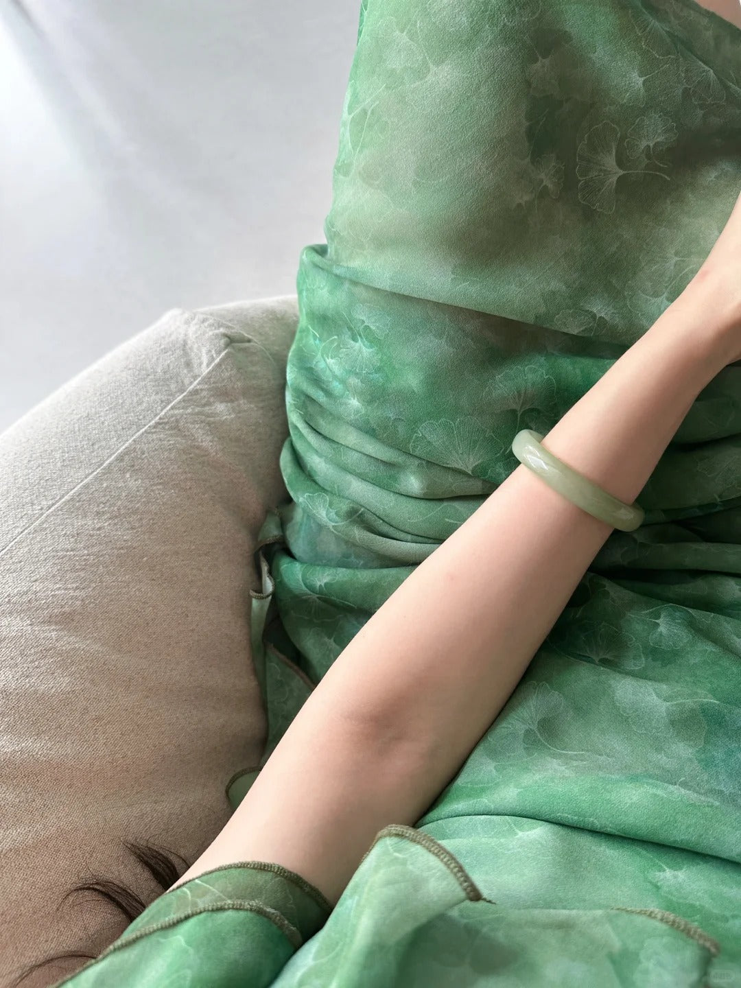 Elegant Dark Green Mermaid Ruffled Chiffon Long Formal Prom Dresses