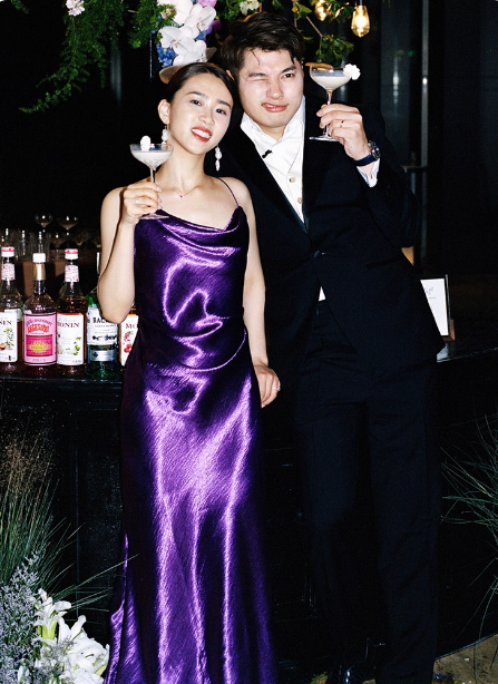 Elegant Deep Purple Spaghetti Strap Cross Backless Satin Long Formal Prom Dresses Secondary image