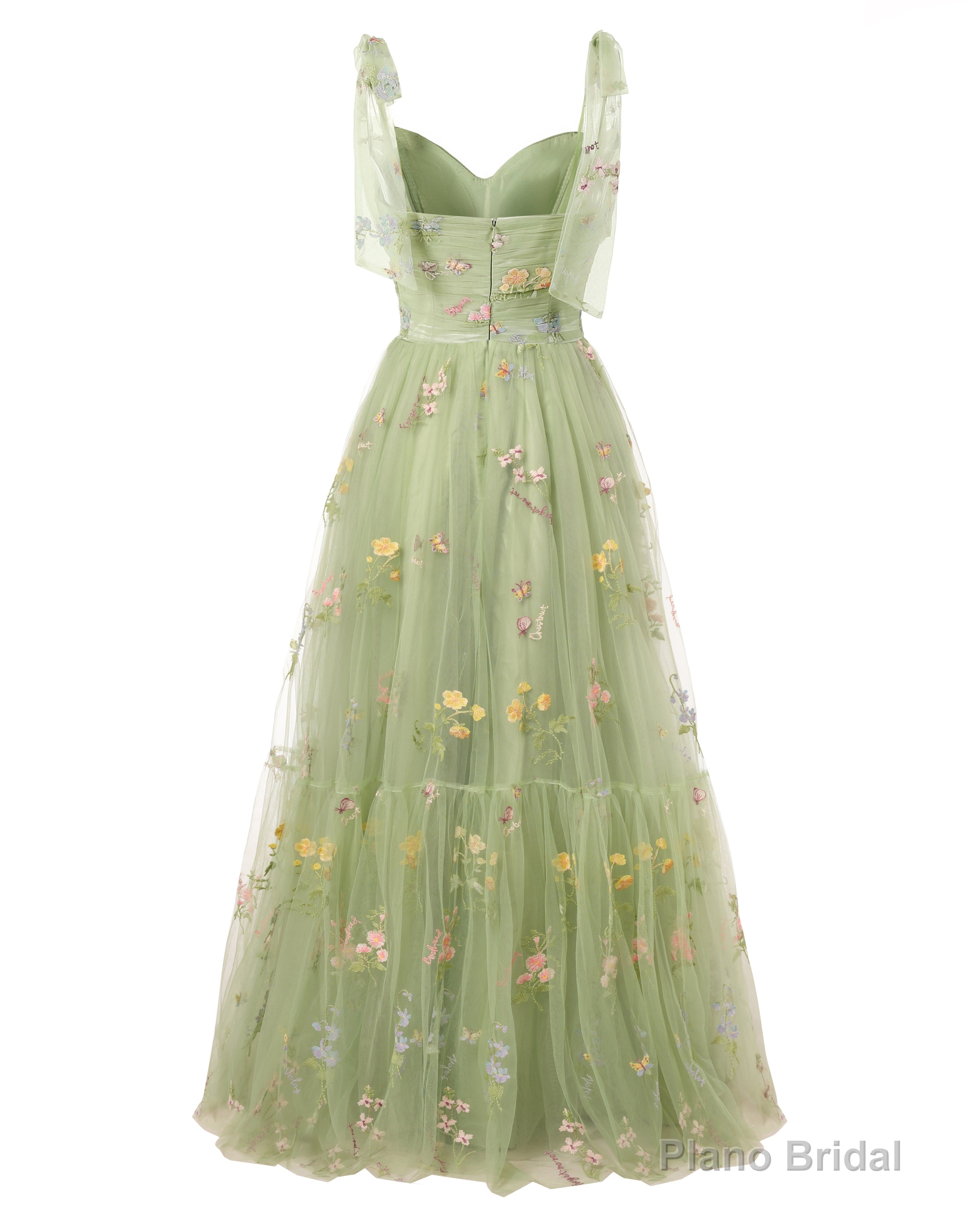 Elegant Embroidery Champagne Prom Dresses Sweetheart Spaghetti Straps A Line Party Dress Long Simple Formal Dress