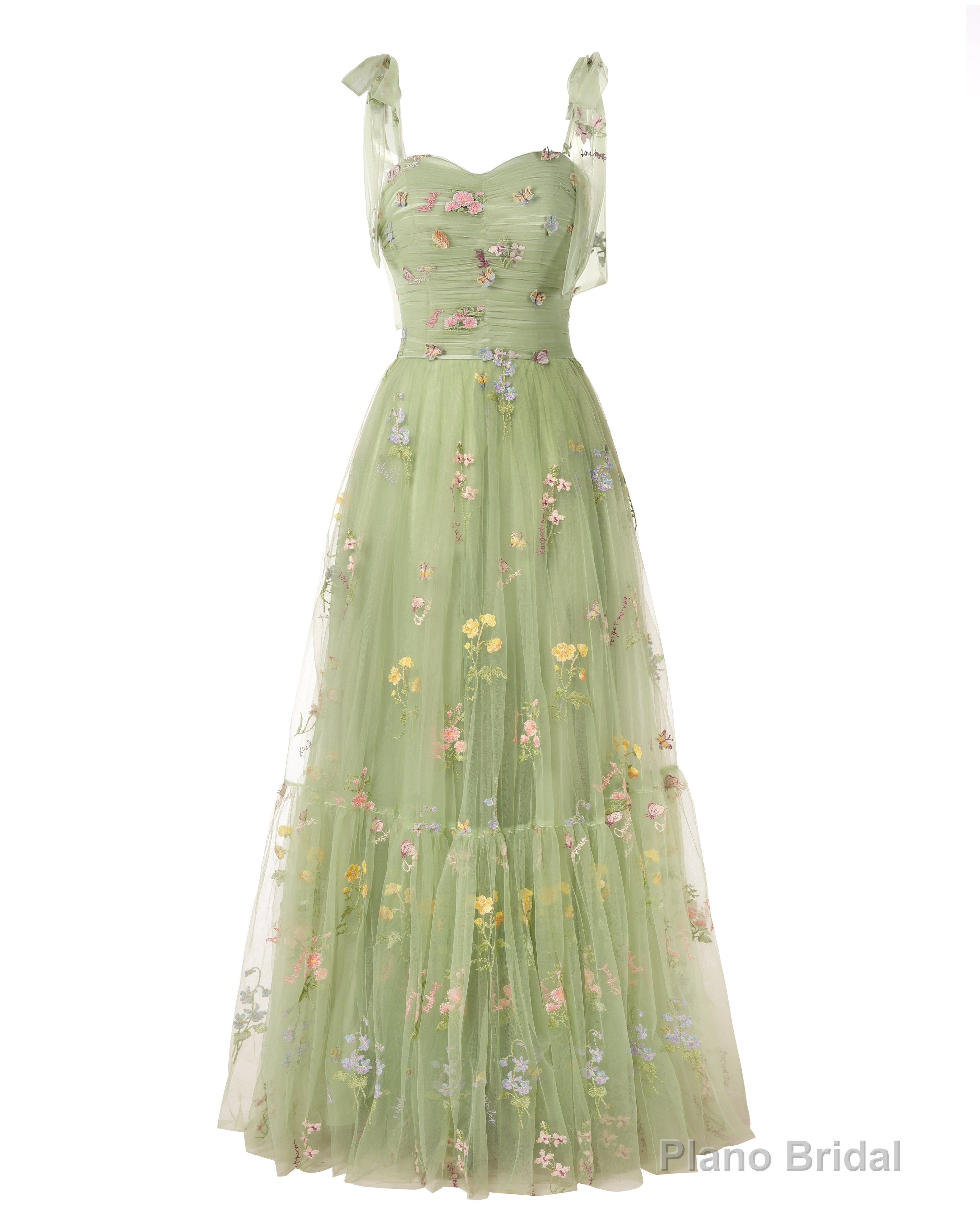 Elegant Embroidery Lavender Prom Dresses Sweetheart Spaghetti Straps A Line Party Dress Long Simple Formal Dress