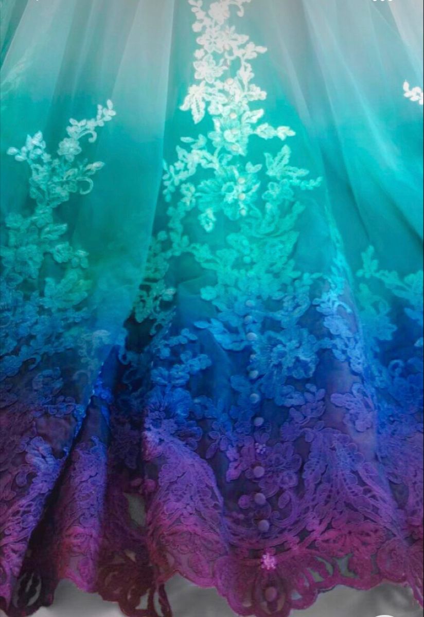 Colorful Ombr¨¦ Wedding Dresses Ball Gown