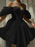 Elegant Glitter Sweetheart Mini 17Th Birthday Dresses White Birthday Outfit