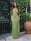 Elegant Green Lace Long Formal Prom Dresses Formal Evening Gown