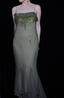 Elegant Green Spaghetti Strap Mermaid Ruffle Sequin Chiffon Long Formal Prom Dresses